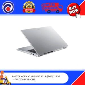 LAPTOP ACER AG14-72P i3 1315U|8GB|512GB 14″WUXGA|W11+OHS