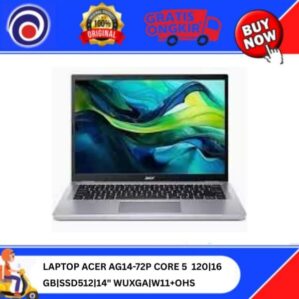 LAPTOP ACER AG14-72P CORE 5 120|16 GB|SSD512|14″ WUXGA|W11+OHS