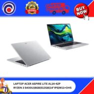 LAPTOP ACER ASPIRE LITE AL14-45P RYZEN 3 5400U|8GB|512GB|14″IPS|W11+OHS