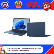 LAPTOP ADVAN SOULMATE X2 AMD 3050C | 8GB SSD 128GB | 14″ | WINDOWS 11