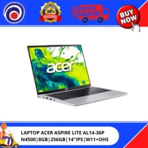 LAPTOP ACER ASPIRE LITE AL14-36P N4500|8GB|256GB|14″IPS|W11+OHS