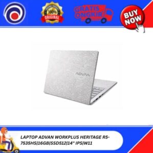 LAPTOP ADVAN WORKPLUS HERITAGE R5-7535HS|16GB|SSD512|14″ IPS|W11
