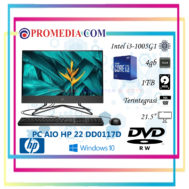 PC AIO HP 22-DD0117D I3-1005G1 RAM 4GB HDD 1TB DVDRW 21.5″ W10 ALL IN