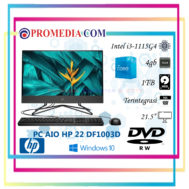 PC AIO HP 22-DF1003D I3-1115G4 RAM 4GB HDD 1TB DVDRW 21.5″ W10 ALL IN ONE