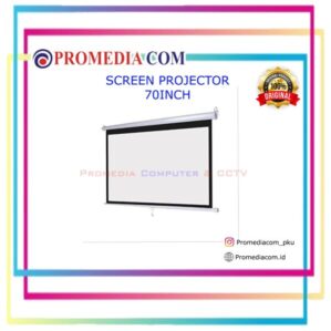 SCREEN PROJECTOR WALL 70″