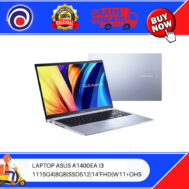 LAPTOP ASUS A1400EA I3 1115G4|8GB|SSD512|14’FHD|W11+OHS