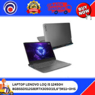 LAPTOP LENOVO LOQ i5 12450H|8GB SSD512GB|RTX3050|15,6″|W11+OHS