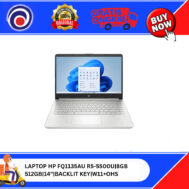 LAPTOP HP 14S FQ1135AU R5-5500U|8GB 512GB|14″|BACKLIT KEY|W11+OHS