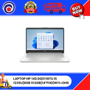 LAPTOP HP 14S DQ5118TU I5 1235U|8GB 512GB|14″FHD|W11+OHS