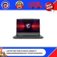 LAPTOP MSI THIN 15-B12UC-2405ID I7 12650H | 8GB | SSD512 | 15,6″ FHD | RTX3050 | W11