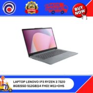LAPTOP LENOVO IP3 RYZEN 3 7320|8GB|SSD 512GB|14 FHD| W11+OHS