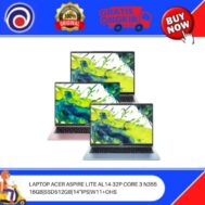 LAPTOP ACER ASPIRE LITE AL14-32P CORE 3 N355|16GB|SSD512GB|14″IPS|W11+OHS