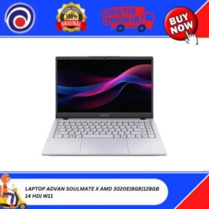 LAPTOP ADVAN SOULMATE X AMD 3020E|8GB|128GB 14 HD| W11