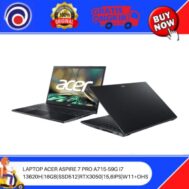 LAPTOP ACER ASPIRE 7 PRO A715-59G I7 13620H|16GB|SSD512|RTX3050|15,6IPS|W11+OHS