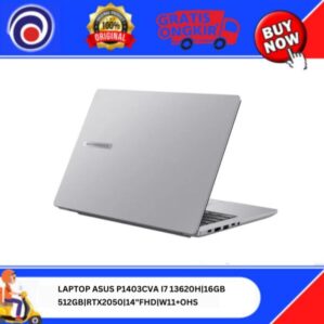 LAPTOP ASUS P1403CVA I7 13620H|16GB 512GB|14″FHD|W11+OHS