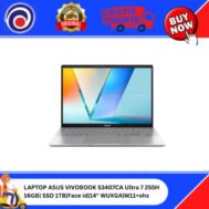 LAPTOP ASUS VIVOBOOK S3407CA Ultra 7 255H 16GB| SSD 1TB|Face id|14″ WUXGA|W11+ohs