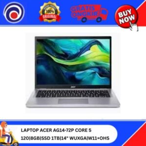 LAPTOP ACER AG14-72P CORE 5 120|8GB|SSD 1TB|14″ WUXGA|W11+OHS