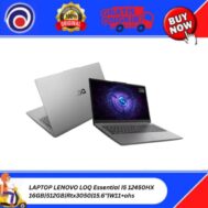 LAPTOP LENOVO LOQ Essential I5 12450HX/16GB/ssd512/vga Rtx3050/15.6″/Backlit KB/W11+ohs
