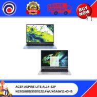 LAPTOP ACER ASPIRE LITE AL14-32P N150|8GB|SSD512|14WUXGA|W11+OHS