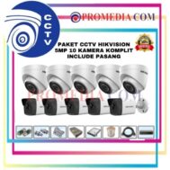 PAKET CCTV + PASANG MERK HIKVISION 5 MEGAPIXEL 16 CHANNEL 10 KAMERA