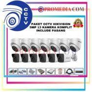 PAKET CCTV + PASANG MERK HIKVISION 5 MEGAPIXEL 16 CHANNEL 13 KAMERA