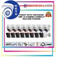 PAKET CCTV + PASANG MERK HIKVISION 5 MEGAPIXEL 16 CHANNEL 16 KAMERA